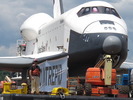 Close-up of the Enterprise