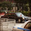 A limo in President Obama's motorcade