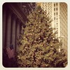 NYSE Christmas tree at Wall Street and Broad Street