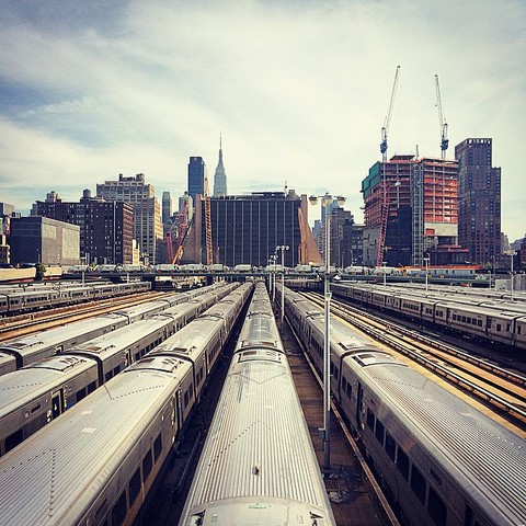 Rail yards still run underneath the High Line