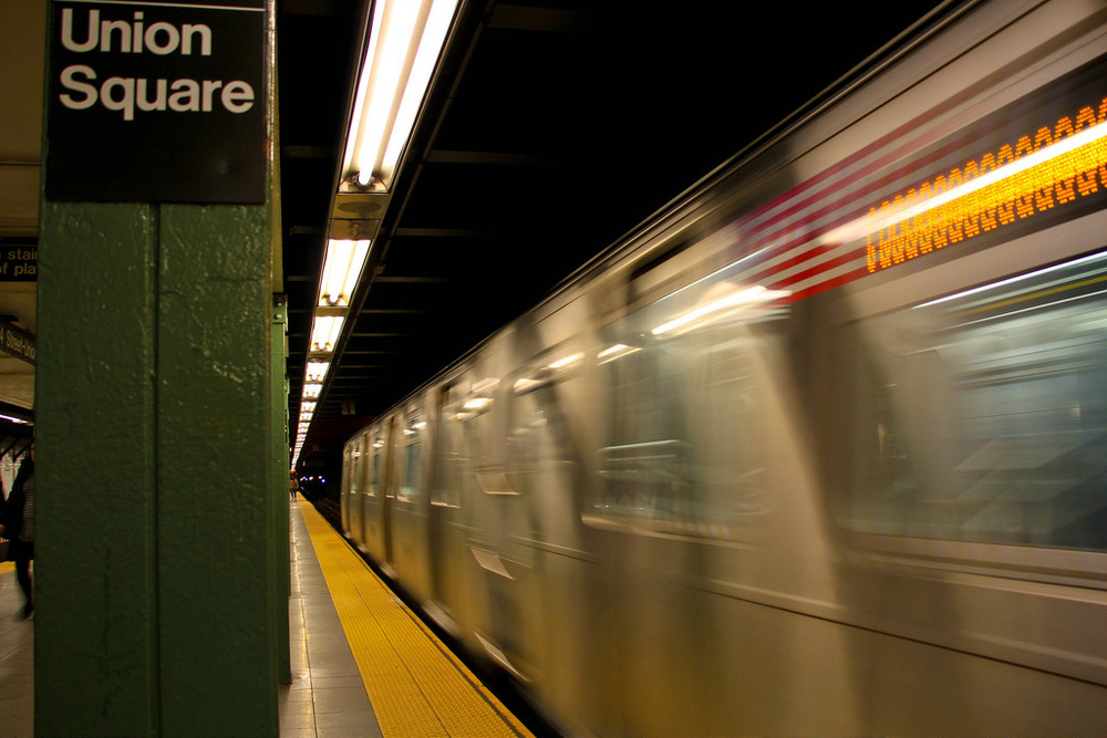 Union Square Subway blur